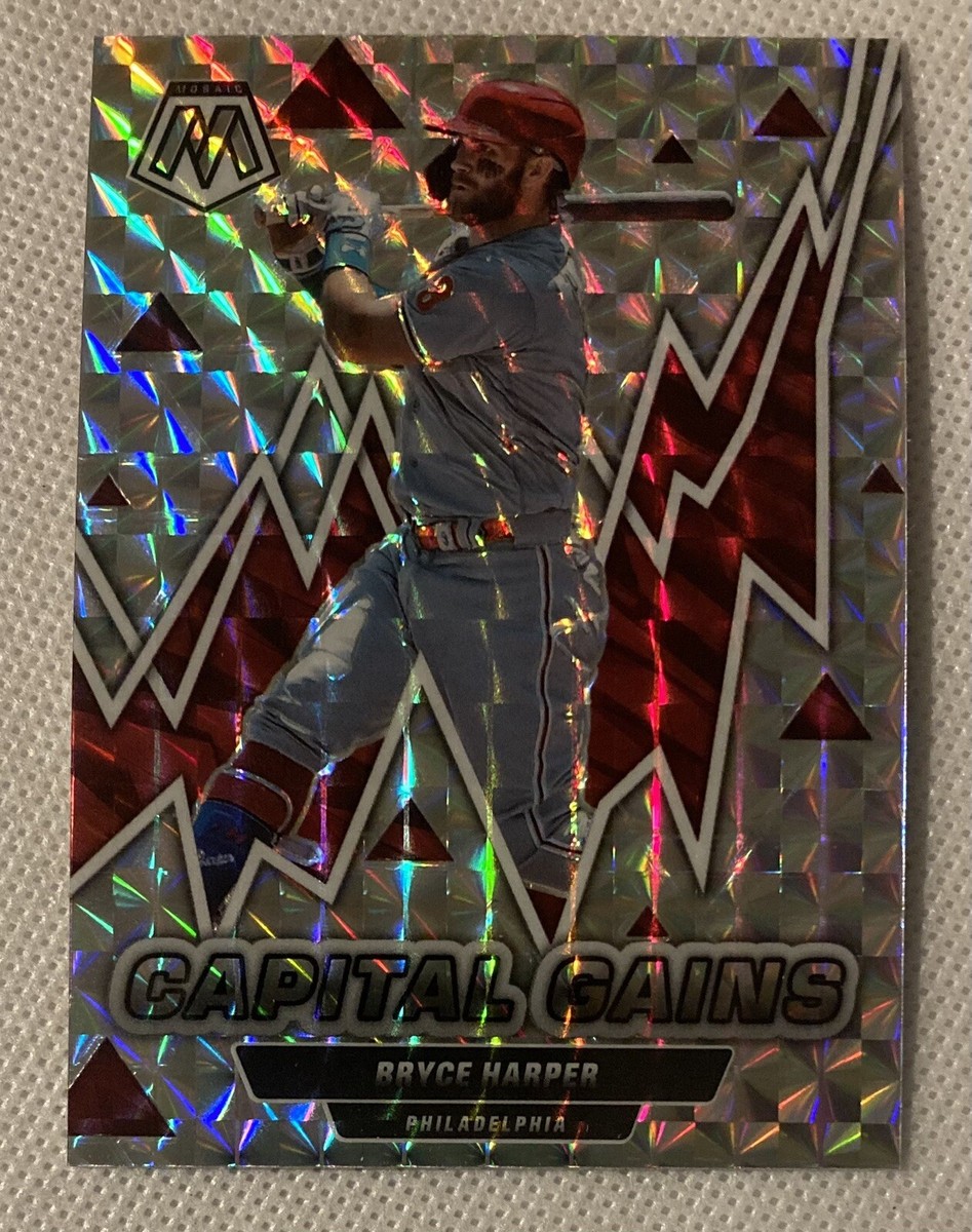 プリム王子 2022 Panini Mosaic #CG-2 Bryce Harper Capital Gains Mosaic Prizm