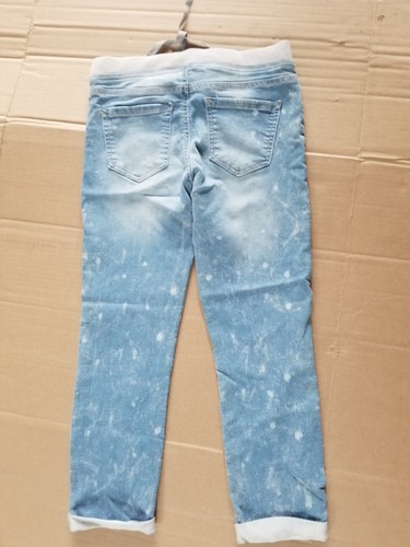 No Boundaries elastic waist drawstring blue jeans sz. youth 4-6 - Picture 2 of 3