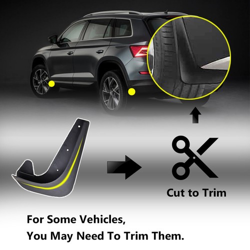 Wheels Mudguards Mud Flaps Splash Guards black For 2008~2012 Honda Accord - Picture 6 of 16