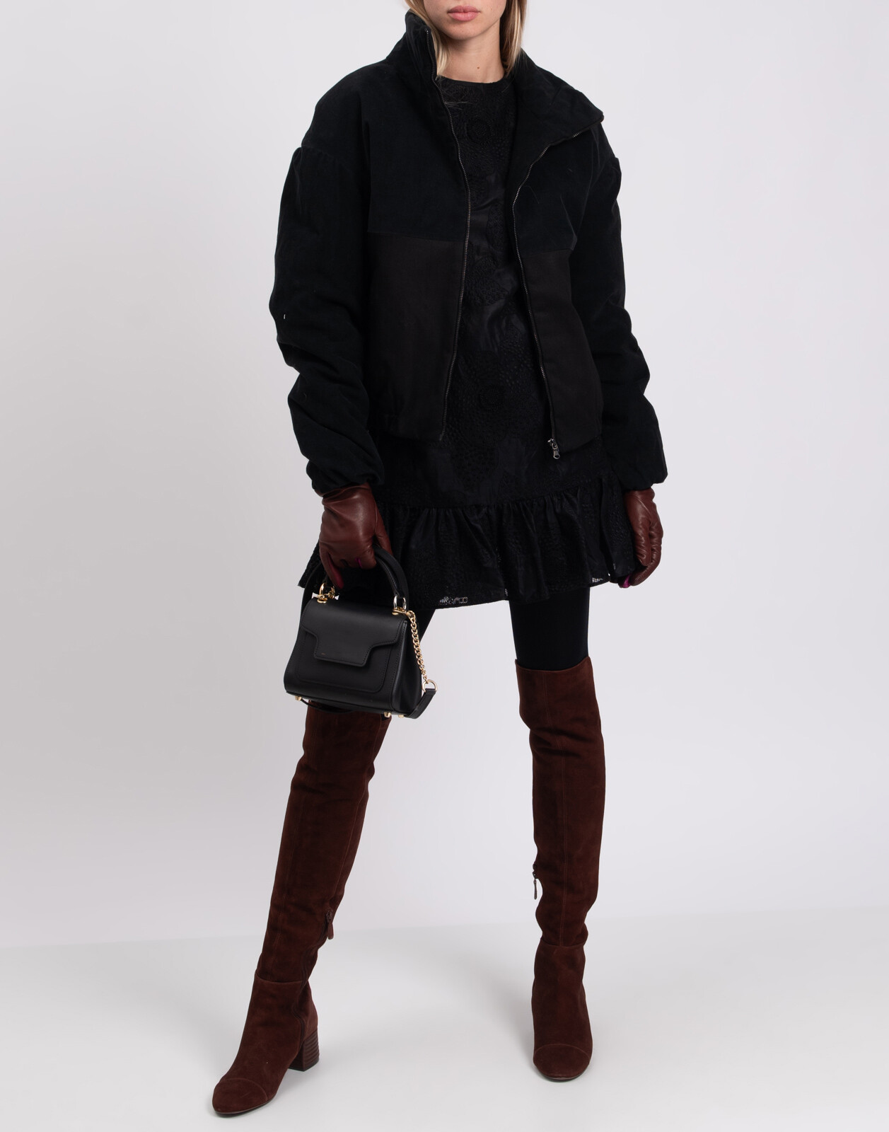 ALTRA Giacca 8 Velluto a coste e Denim S Prezzo consigliato $230 Imbottita Collo ad imbuto Made in Italy