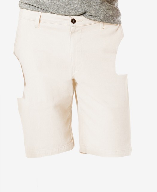 DOCKERS Mens White Ivory Size 36 