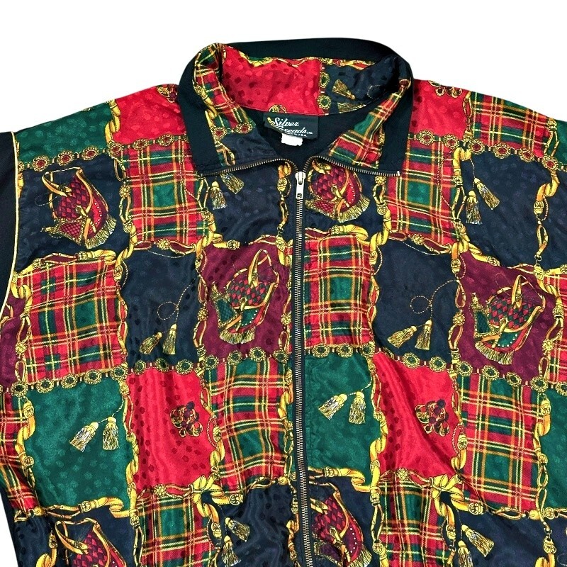 Vintage Patchwork Windbreaker Jacket Equestrian S… - image 2