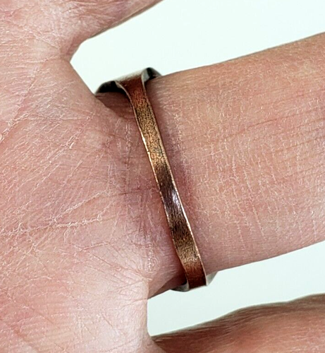 Anello vintage trincea arte rame taglia 9,75 - Foto 9 di 12
