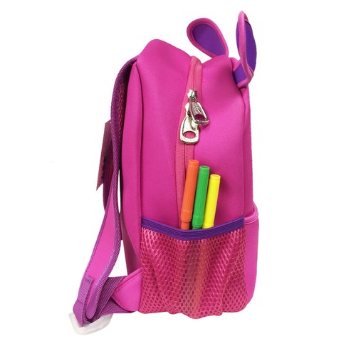 Wrapables Neoprene Fun Pals Backpack for Toddlers, Hot Pink Dog - Picture 3 of 7