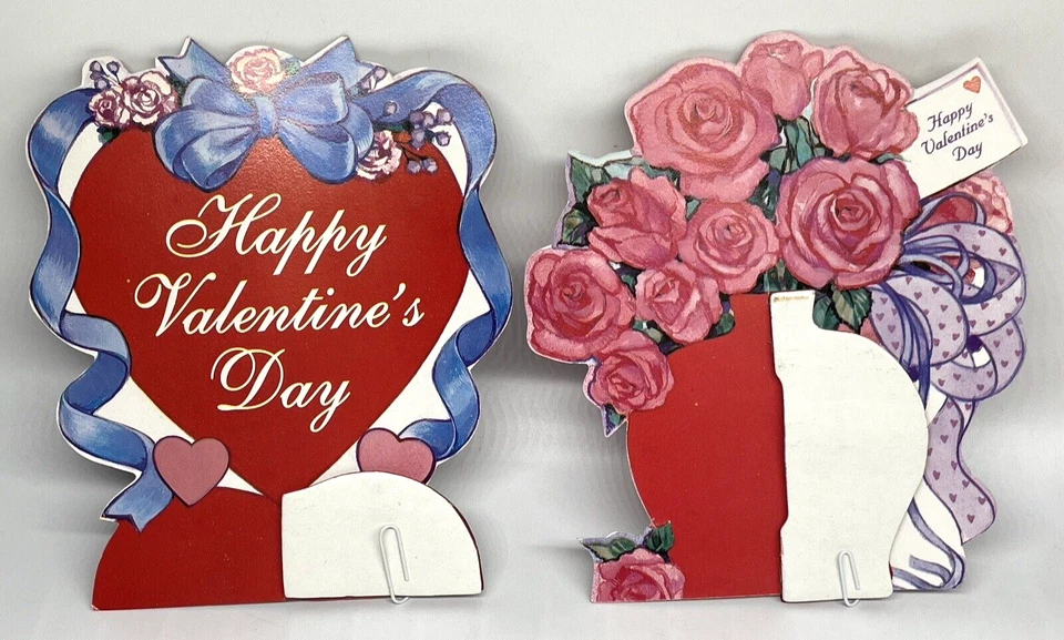 Valentines Day Honeycomb Centerpiece Floral Love Ephemera Craft Vintage - Image 4 of 4