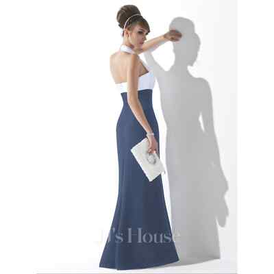 JJ's House Empire Halter Floor-Length Chiffon Evening Dress | eBay