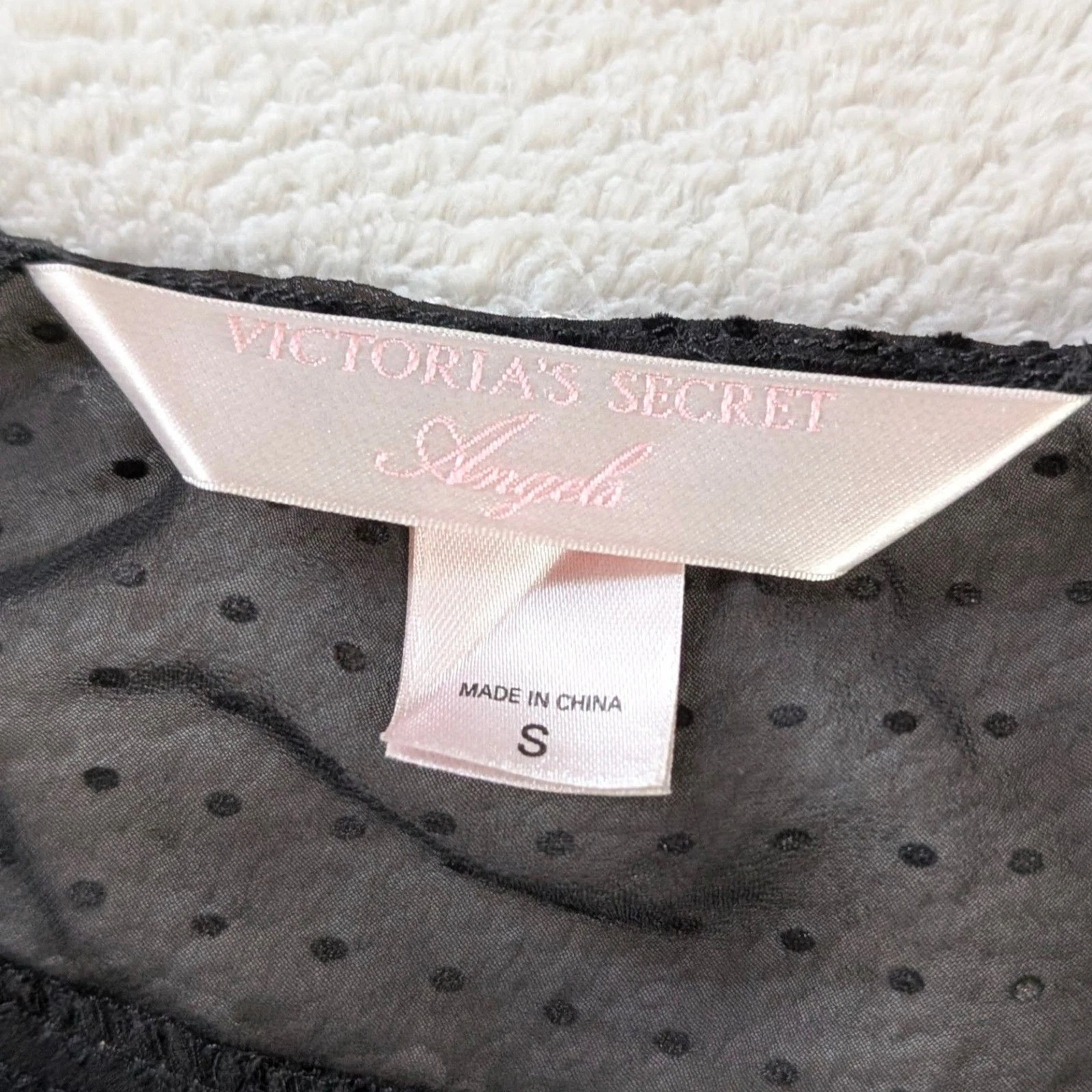 UNDERCOVER Vintage Victoria's Secret Angel Baby Doll vestito slip donna piccolo pizzo nero