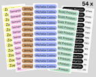 Name stickers for school, Name Stickers, Name Labels for water bottles 54 labels