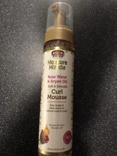 African Pride Moisture  Miracle Rose Water Smooth Curl Mousse 8.5 OZ