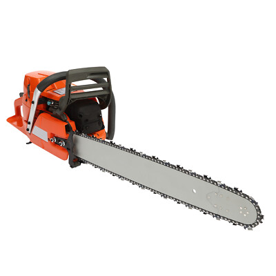 #ad #ad 72cc Gas Powered Chainsaw with 24#x27;#x27; Guide Bar Saw Chain 2 Stroke Engine Cut Wood $237.93