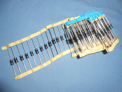 100 Stück BY398 - Diode, Fast, DO-201, 400V, 3A, 500ns, 150°C -Diotec
