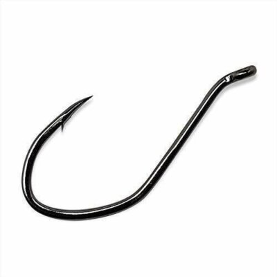Gamakatsu 225418-25 Big River Bait Hook 8/0 NS Black 25 Pack High Carbon Steel