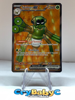 Pokemon Spidops ex 223/198 Base Set Scarlet & Violet Ultra Rare Full Art