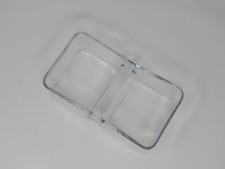 Standard Pickle Tray Dish 8in L x 5in W x 3in H Clear Vintage Glass