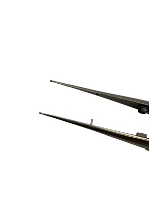 Scanlan 3003-922 Legacy Micro Forceps, 1mm DD Ring Tips, 8-1