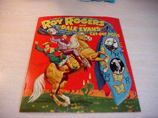 VINTAGE 1952 ROY ROGERS & DALE EVANS CUT-OUT DOLLS, UNUSED BY WHITMAN