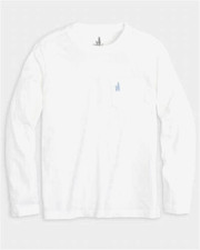 JOHNNIE-O Jr. L/S Tee Shirt- White - NWT Boys 16