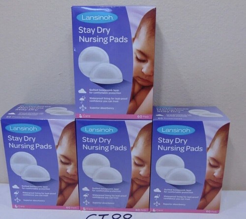 Lansinoh Stay Dry Disposable Nursing Pads For Breastfeeding 240 Count New Case - Picture 4 of 6