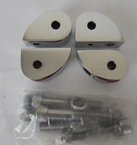 Marker light Mounting Kit Chrome set of 4 Mid-West 11-104 New - Foto 1 di 1