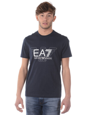 Emporio Armani EA7 T-Shirt Sweatshirt Man Blue 3ZPT45PJ30Z 1554 Sz L MAKE OFFER