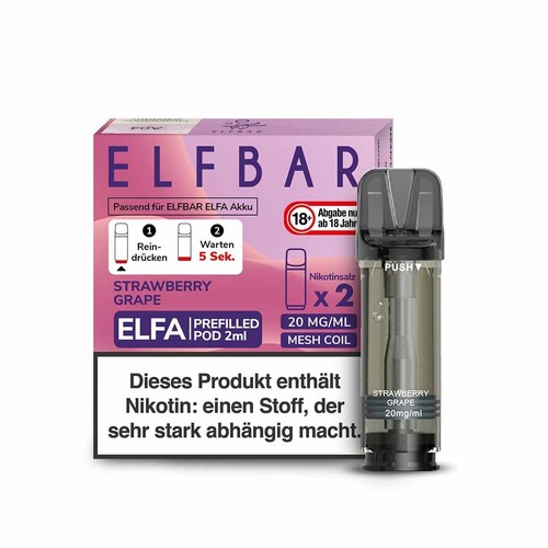 10x2 Elfa Pods by Elfbar - Alle Sorten - 20mg Nikotin Original Pod Elfliq - Bild 33 von 43