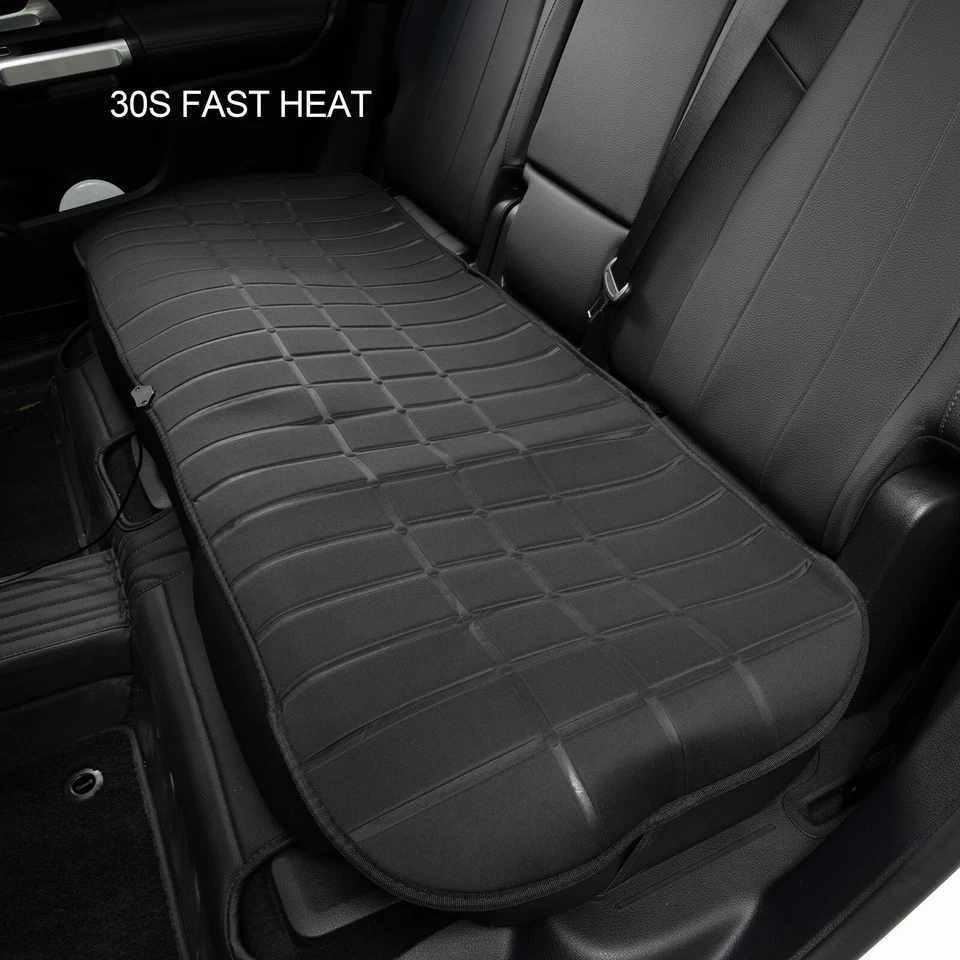 Universal Car Rear Heated Seat Cover Cushion Warmer Heating Warming Pad Cover - Imagem 3 de 4