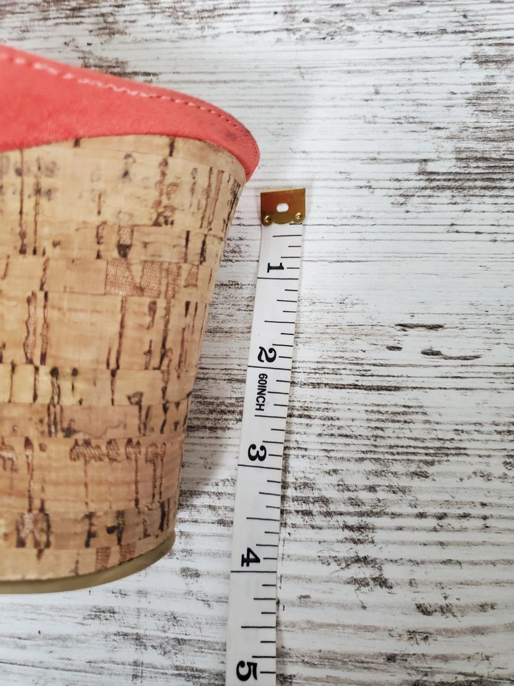 Sandalias Lane Bryant Adelina Micro Gamuza Dos Rayas Alpargata Coral Talla 10 Anchas Foto 2 de 4