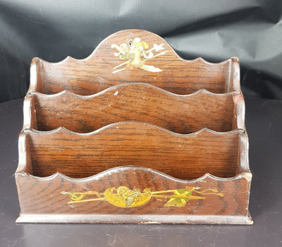 BÜRO POSTHALTER HOLZ Militärdekor Renaissance Stil Mittelalter 19.Jh.