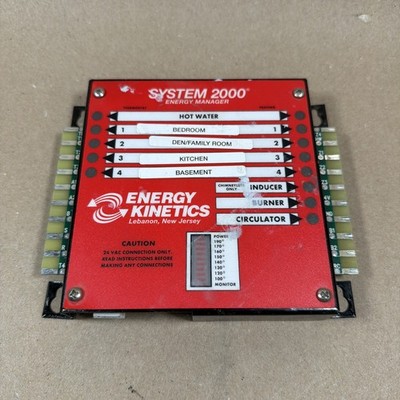 Energy Kinetics System 2000 Manager Furnace Control Board 24V Aluminum Switch