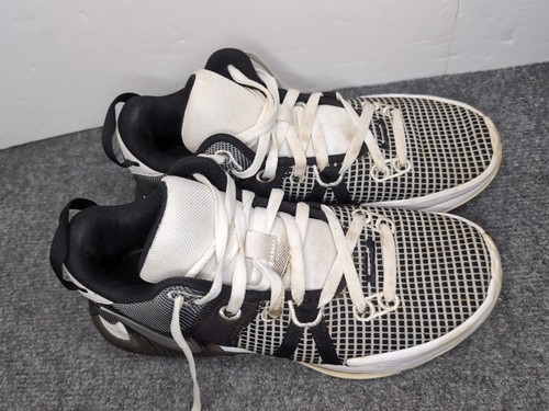 Nike Lebron Witness VII bianco/argento metallizzato-nero DM1123-100 donna taglia 9 - Foto 2 di 10