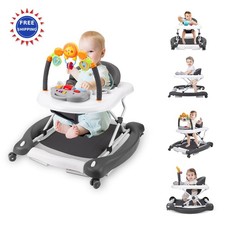 Baby Walker 5-in-1 for Boys and Girls 6-12 Months with Bouncer Adjustable 6-18