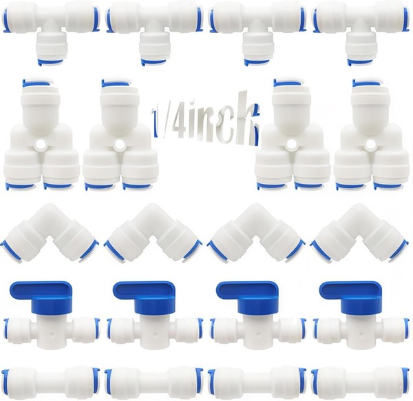 "Wasserzulaufleitung Universal Anschluss-Set, Ro Wasserfilter Fitting, 1/4\" 6M..."-image