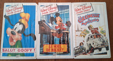 LOT DE X3 CASSETTES VHS WALT DISNEY