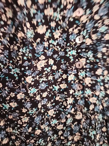 Vintage All That Jazz Dress Floral Black Blue 7 / 8 - Picture 2 of 11