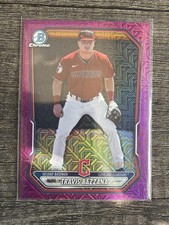 Travis Bazzana 2026 Bowman #BCP-35 Chrome Prospects Fuchsia Mojo Refractor
