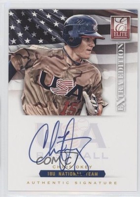 2012 Elite Extra Edition USA Baseball 18U Team Signatures Chris Okey Auto 0c2