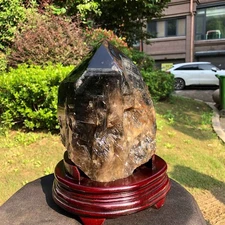 11.85LB Natural Black Crystal Quartz Mineral Specimen Healing Reiki 2505