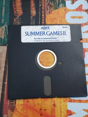 Summer Games II (Epyx 1986) Commodore 64 (Disk) works 8-bit classic