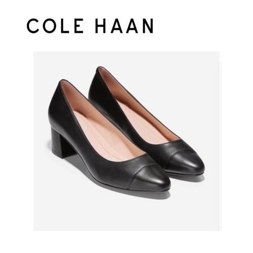 Cole Haan Shoes Pump Womens 7.5 B Black GoTo Heel Pump Block Grand OS Waterproof