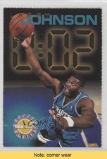 1995-96 NBA Hoops Promo Sheet Singles Larry Johnson READ 19zq