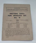 WW2 ARMY MILITARY RADIO WIRELESS SET 18 WS18 NETTING DRILL CARD