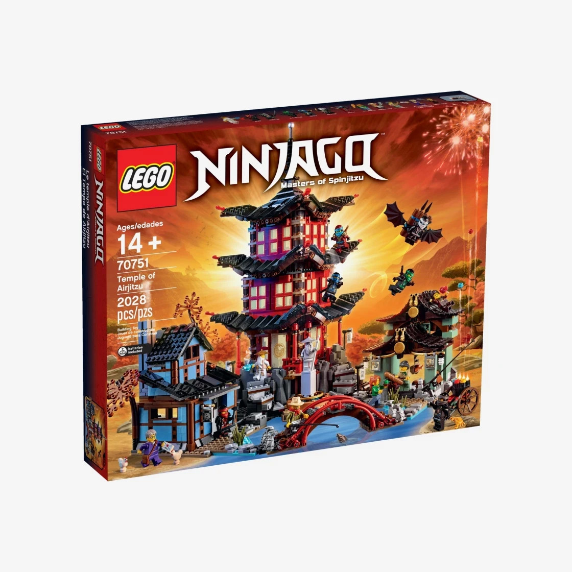 LEGO 70751 NINJAGO Temple of Airjitzu 2028 Pieces Sealed Retired