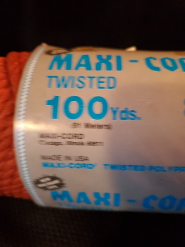 Maxi Cord Twisted Polypropylene 8mm 100 Yards Burnt Orange Macrame Crafts - Picture 2 of 6