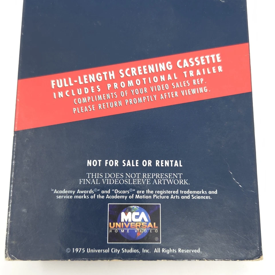 Jaws Special Collectors Edition Full Length Screening Cassette 1995 NFS Demo VHS - Image 3 of 4