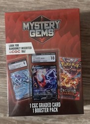 Pokémon Mystery Gems 2025 Sealed Box with CGC Graded Card and Booster Pack