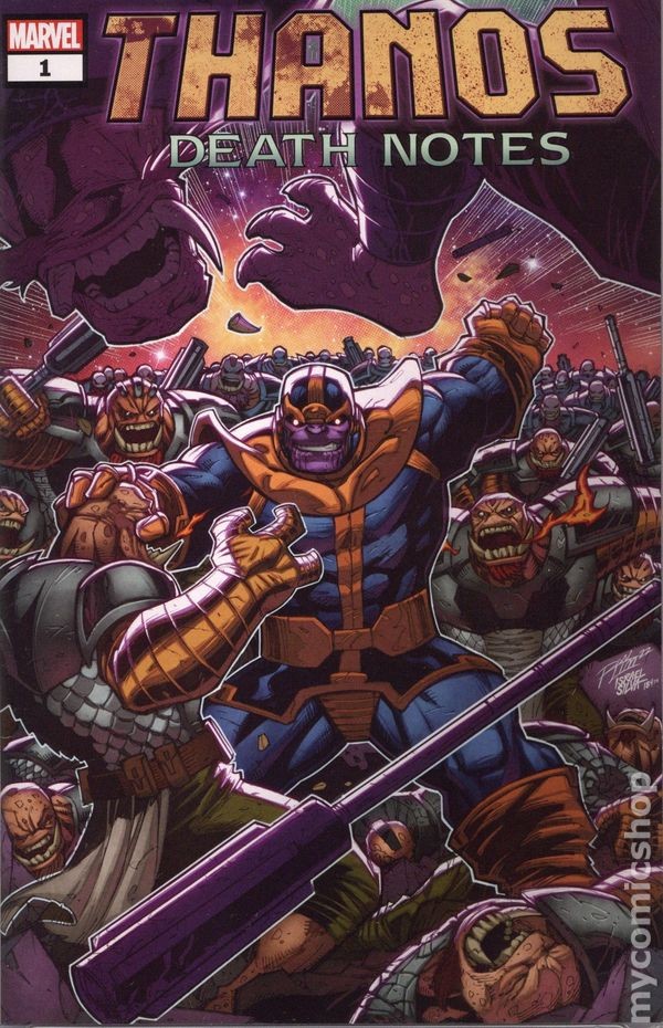 Thanos Death Notes 1WALMART FN 2023 Stock Image
