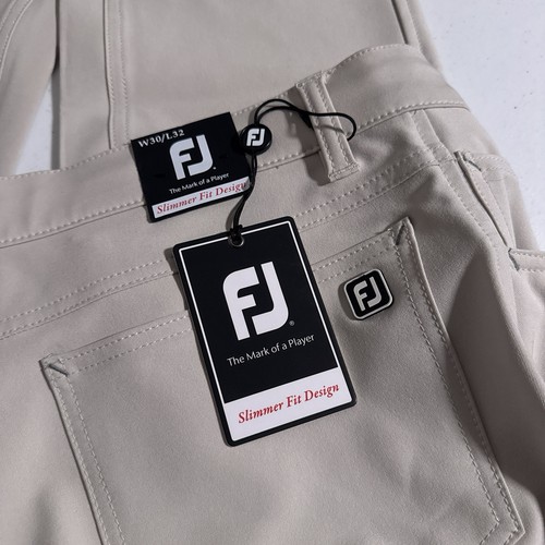 NEU Footjoy Herren Größe 30 x 32 sportliche Passform Stone Performance Golfhose schlanker - Bild 5 von 9