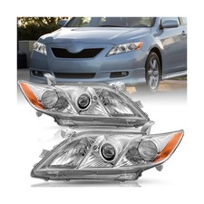 For US Model Headlight Assembly Set For 2007-2009 Toyota Camry Driver Passenger