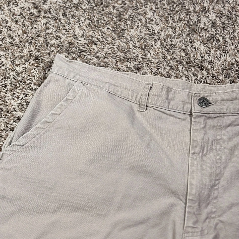 Pantalones Cortos Patagonia De Colección Para Hombres 38 Caqui Algodón Orgánico Utilidad Ropa de Trabajo Bolsillos Foto 2 de 4