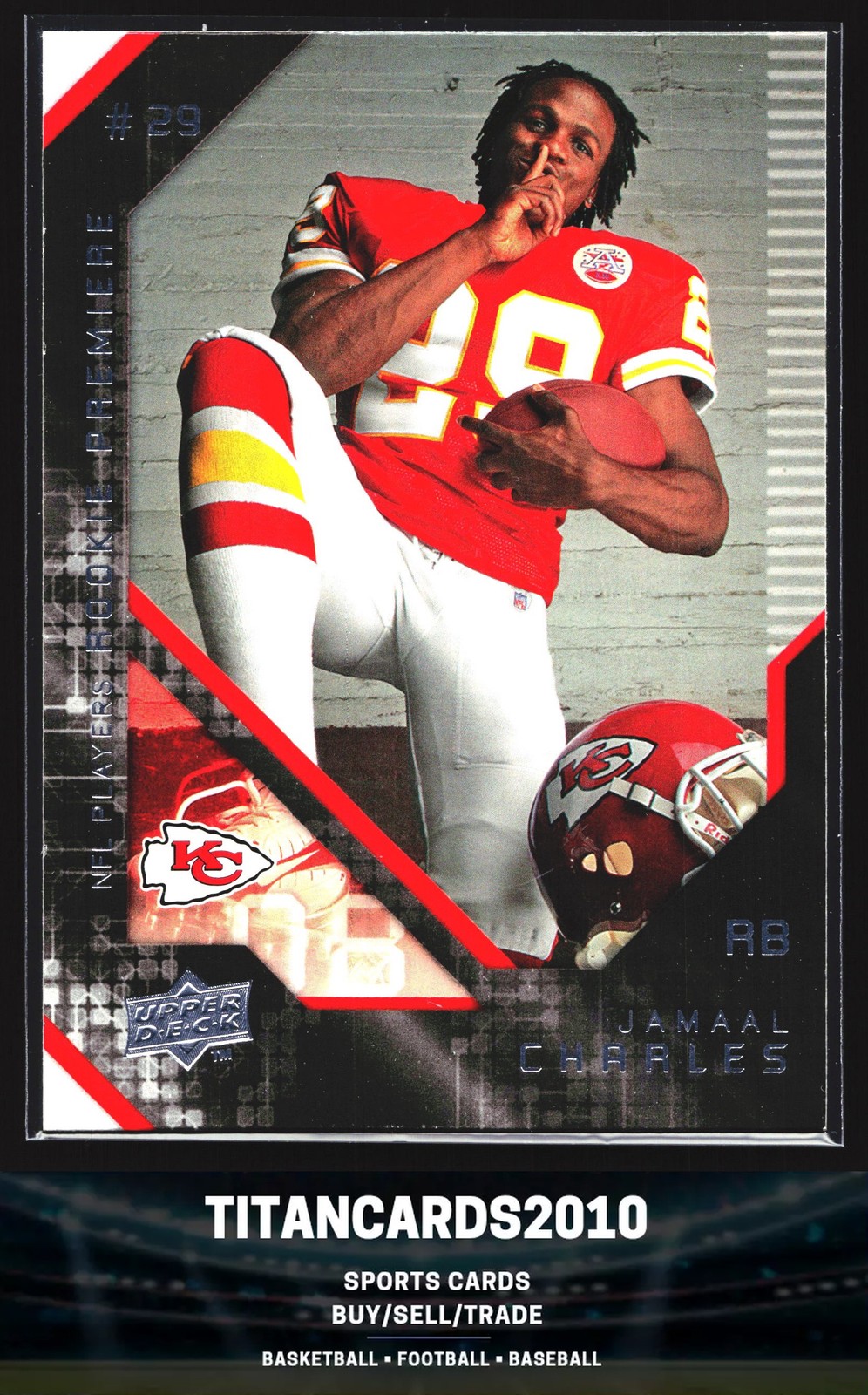 Jamaal Charles Upper Deck Rookie Premiere #16 Base